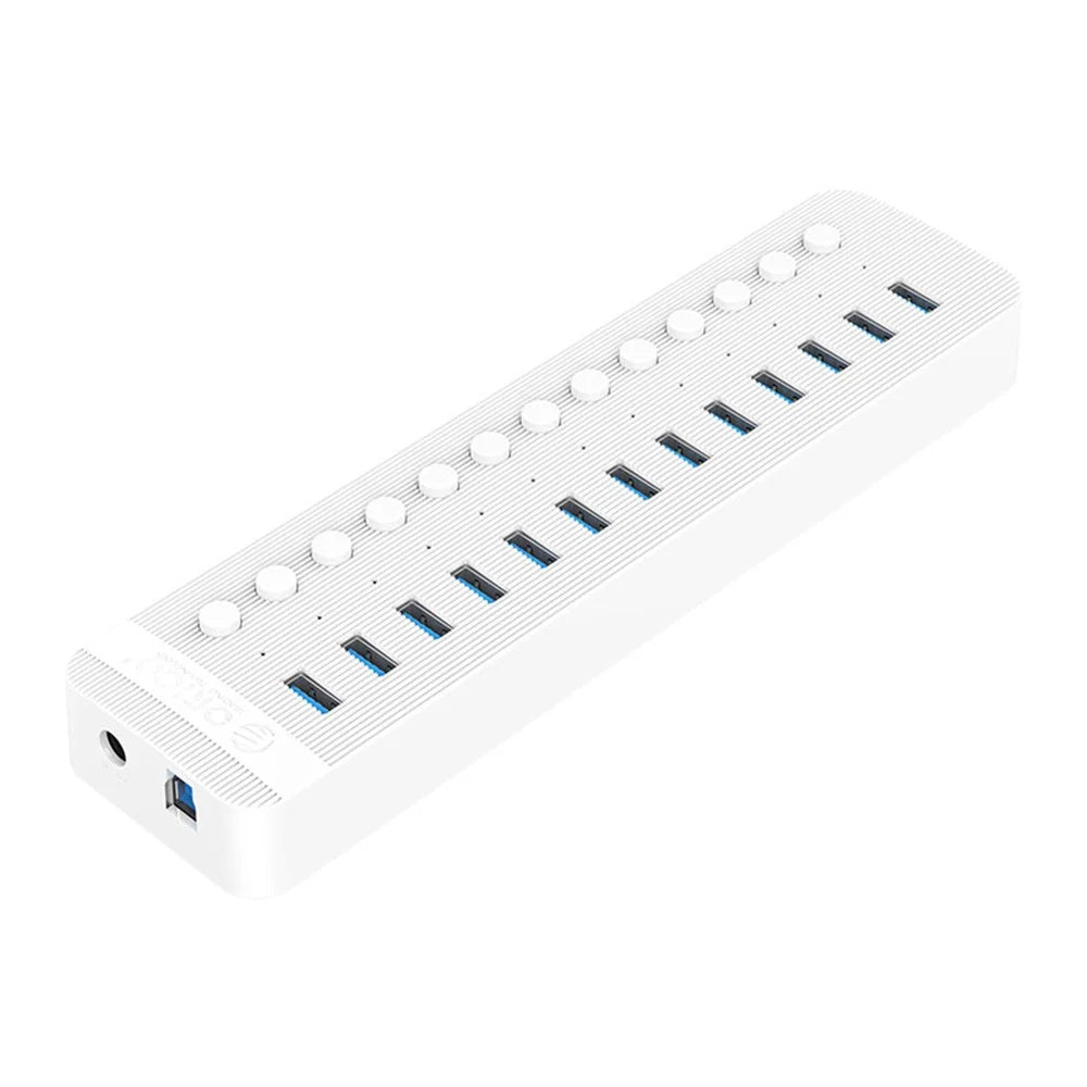 ORICO CT2U3-13AB 13-Port Hub with Individual Switches - EU Plug - 3