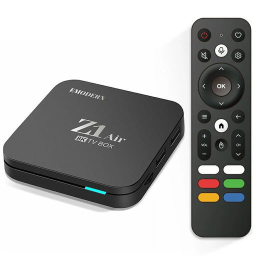EMODERN Z1 AIR 2+8GB Android 15.0 TV Box 8K Ultra HD 2.4G  /  5G WiFi Bluetooth-compatible Voice Remote - Black - 1