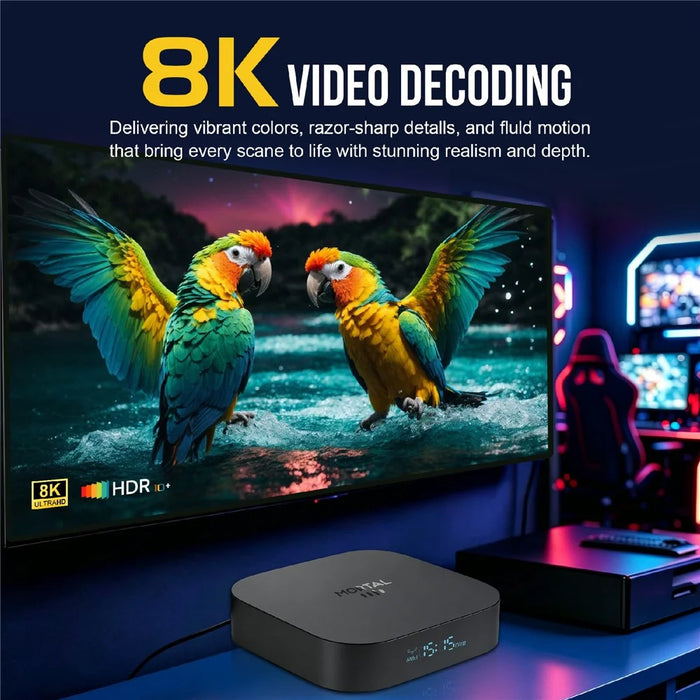 X5S 3518 Android TV Box RK3518 Chipset 8K HD WiFi 6 Bluetooth-compatible Voice Remote, 2+16GB - US Plug - 4