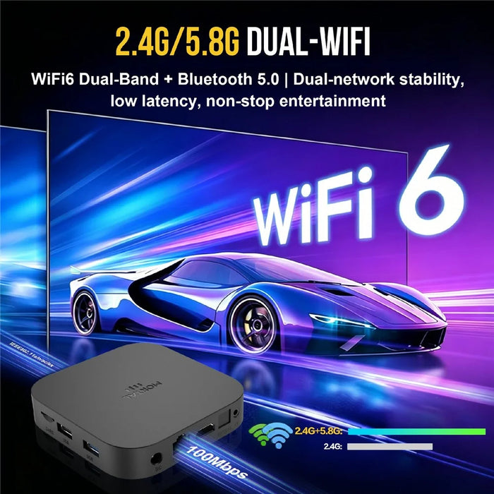 X5S 3518 Android TV Box RK3518 Chipset 8K HD WiFi 6 Bluetooth-compatible Voice Remote, 2+16GB - US Plug - 6