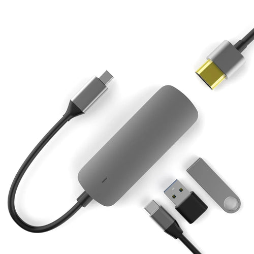 SEEWEI 4-IN-1 Type-C HUB TYPE-C to USB3.0+USB2.0+HD+Type-C Multi-function HUB - 1
