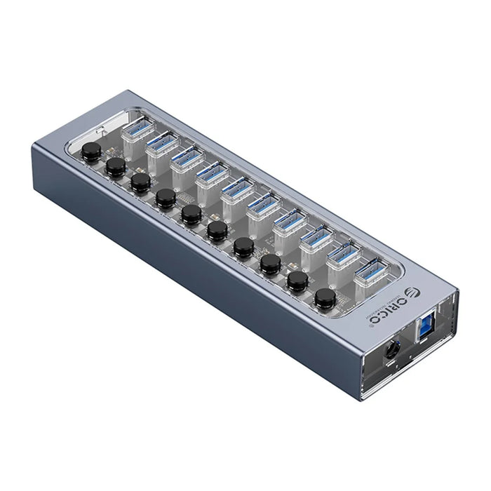 ORICO AT2U3-10AB Aluminum Alloy + PC USB3.0 Multi-port HUB with Individual Switches - 1