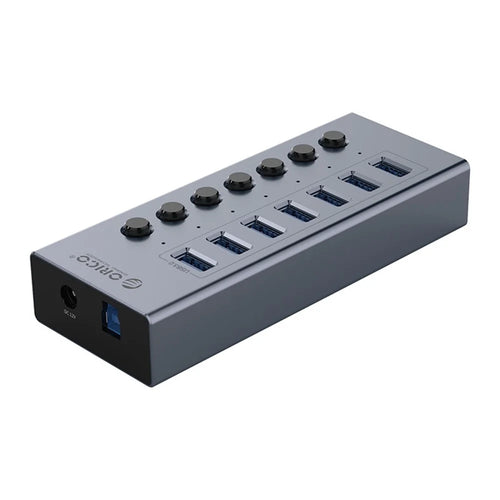 ORICO BT2U3-7AB Aluminum Alloy Multi-port HUB with Individual Switches - 1