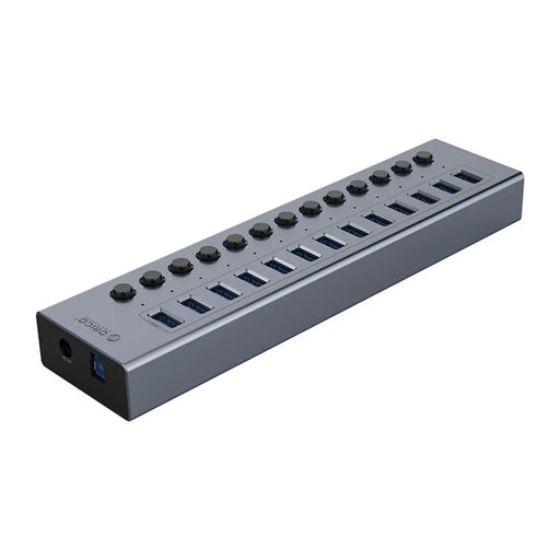 ORICO BT2U3-13AB Aluminum Alloy Multi-port HUB with Individual Switches, US Plug - 2