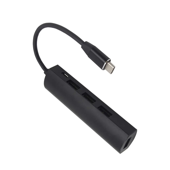 JW-331 USB-C Splitter Type-C 3.1 HUB Dock Adapter with 4-Port Type-C HUB USB 3.0 - Black - 3