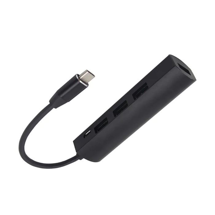 JW-331 USB-C Splitter Type-C 3.1 HUB Dock Adapter with 4-Port Type-C HUB USB 3.0 - Black - 4