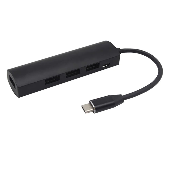 JW-331 USB-C Splitter Type-C 3.1 HUB Dock Adapter with 4-Port Type-C HUB USB 3.0 - Black - 7
