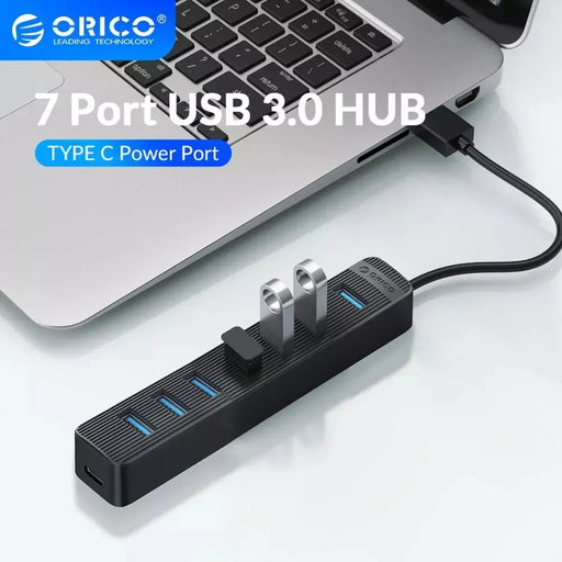 ORICO TWU3-7A-BK 7-Port USB3.0 HUB with Type-C Power Supply Port - 2