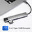 8-in-1 Type-C Docking Station +2*USB3.0+2*Type-C+RJ45+TF+SD Multi-function HUB - 4