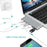 6-in-1 Type C Hub Adapter + 2*USB 3.0 + PD + SD/TF Card Reader Docking Station - Grey - 4