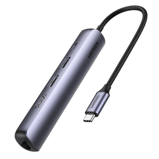 UGREEN 5 in 1 USB C Hub Type-C 3.1 to HD RJ45 USB 3.0 PD Charging Multi Splitter Adapter for MacBook Air Pro - 1