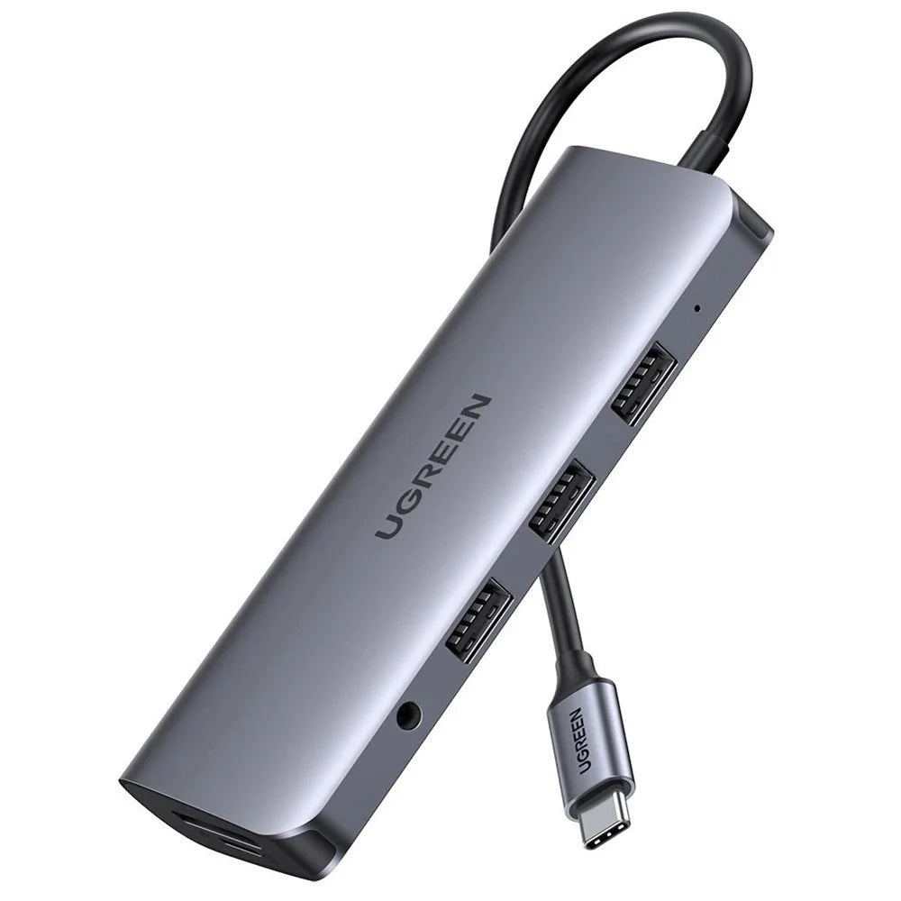 UGREEN 10 in 1 USB-C Hub Type C to HD 4K USB 3.0 VGA RJ45 PD 3.5mm SD TF Card Reader Dock Adapter for MacBook / Pro / Air - 1