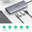 UGREEN 10 in 1 USB-C Hub Type C to HD 4K USB 3.0 VGA RJ45 PD 3.5mm SD TF Card Reader Dock Adapter for MacBook / Pro / Air - 4