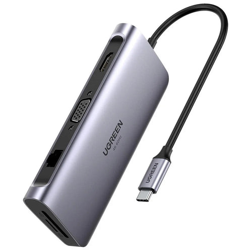 UGREEN 9 in 1 USB C HUB Type C to Multi USB 3.0 100W PD HD 4K VGA TF / SD RJ45 Ethernet Adapter Docking Station - 1
