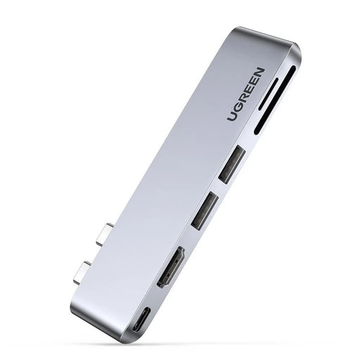 UGREEN Dual USB Type C Hub for MacBook Pro 6 in 2 USB C Adapter Support 2 USB 3.0 HD PD Charging SD / TF Card Port - 1