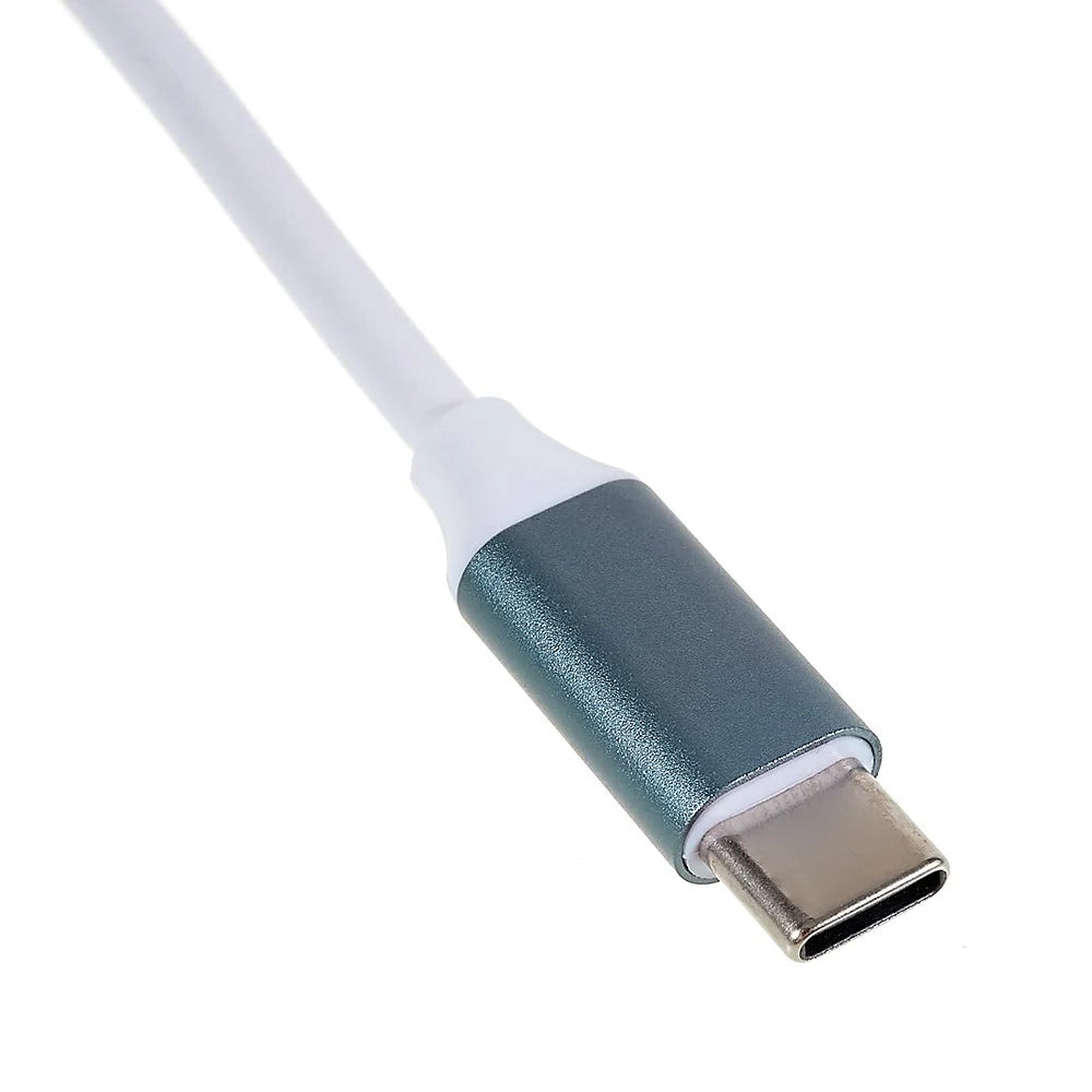 USB-C 5-in-1 Hub Splitter 3 x USB3.0 5Gbps High Speed TF SD Card Reader Adapter - Blue - 4