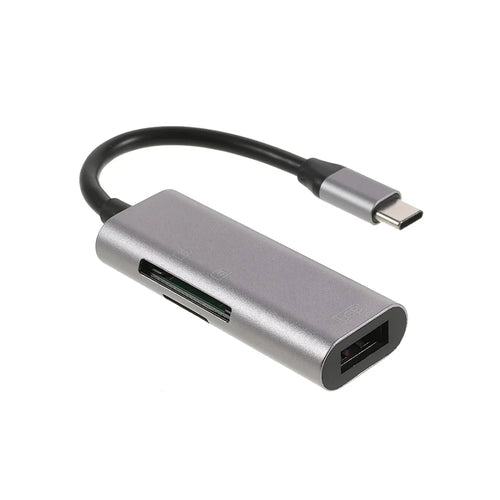 NK-3040 3-in-1 USB-C Hub USB3.0 TF Memory Card Reader OTG Adapter for Type-C Phone Tablet Laptop - 1