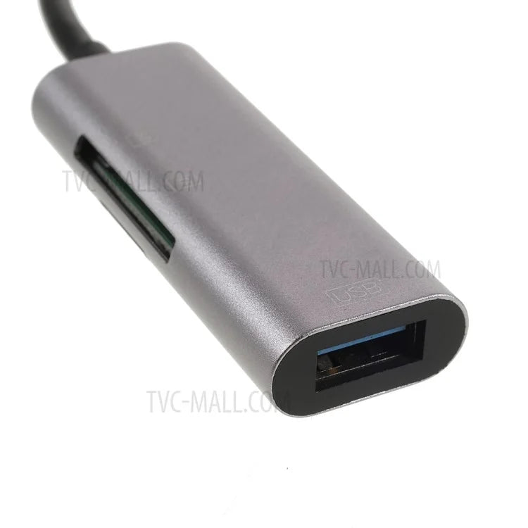NK-3040 3-in-1 USB-C Hub USB3.0 TF Memory Card Reader OTG Adapter for Type-C Phone Tablet Laptop - 3