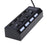 A42 High Speed USB2.0 4-Port USB Hub Splitter with Independent Switch - Black - 4