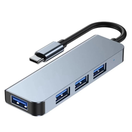 USB C Hub to 4xUSB Ports Adapter Compatible for USB C Laptops and Other Type C Devices - 1
