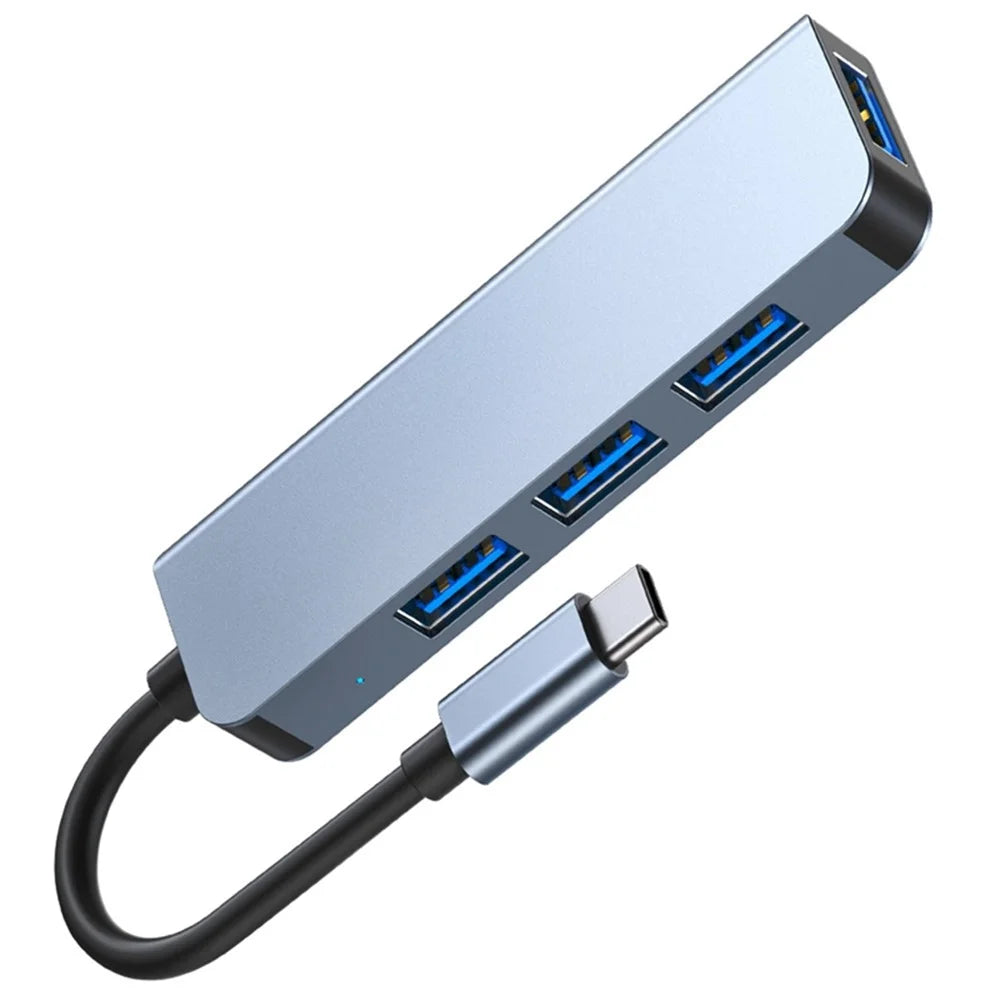 USB C Hub to 4xUSB Ports Adapter Compatible for USB C Laptops and Other Type C Devices - 2