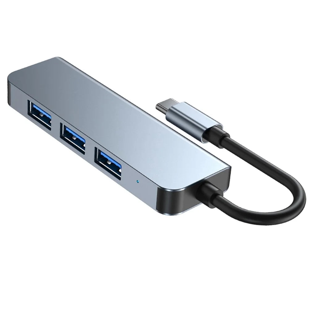 USB C Hub to 4xUSB Ports Adapter Compatible for USB C Laptops and Other Type C Devices - 3