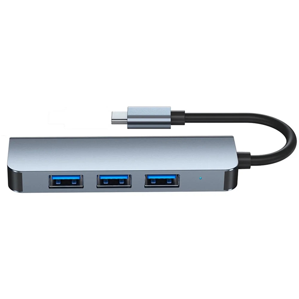 USB C Hub to 4xUSB Ports Adapter Compatible for USB C Laptops and Other Type C Devices - 5