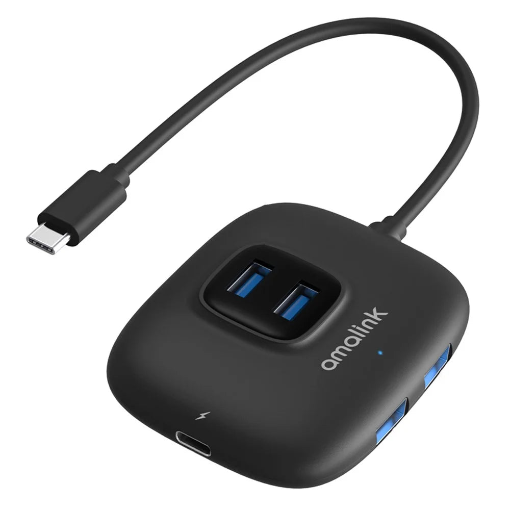 AMALINK AL-UC310 Portable 5Gbps Type-C to USB 3.0 4 Ports + PD 3.0 Hub - 1