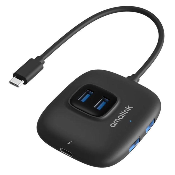 AMALINK AL-UC310 Portable 5Gbps Type-C to USB 3.0 4 Ports + PD 3.0 Hub - 1