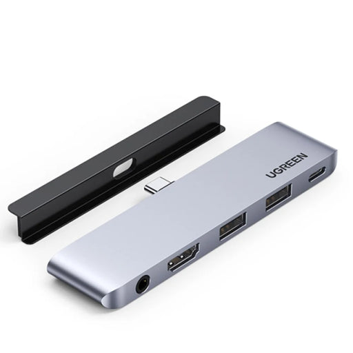 UGREEN 20199 USB C Hub to 4K 60Hz HD Video Output + 2xUSB 3.0 + 3.5mm Aux Port + PD 100W Super Fast Charge Type C Adapter for iPad Pro 2018 2020 12.9" / 11" Air 4 - 1
