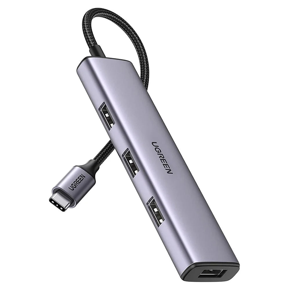 UGREEN 20841 USB C Hub Adapter Type C to 4 USB 3.0 Ports Converter Data Transfer Compatible with MacBook Pro Air M1 2021/2020/2019, iPad 2021, iPad Pro, Dell, Chromebook - 1