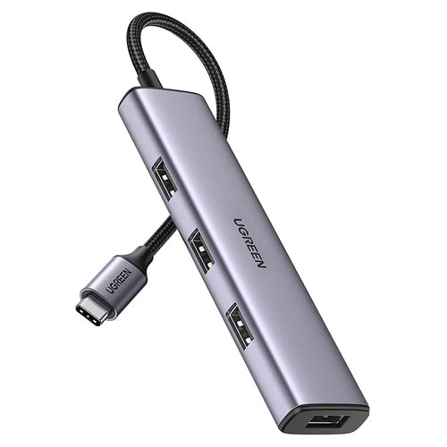 UGREEN 20841 USB C Hub Adapter Type C to 4 USB 3.0 Ports Converter Data Transfer Compatible with MacBook Pro Air M1 2021/2020/2019, iPad 2021, iPad Pro, Dell, Chromebook - 1