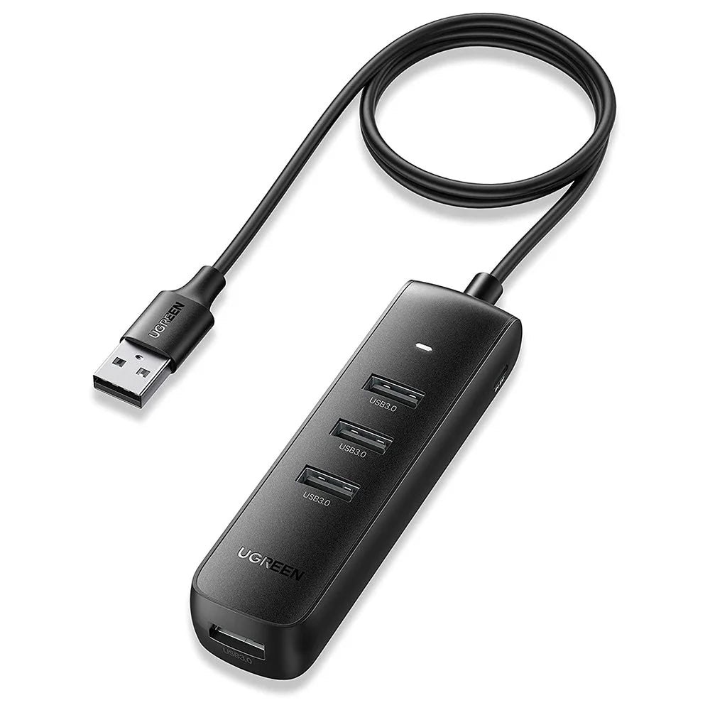 UGREEN 20486 0.5m USB Hub 4 Ports USB Adapter USB 3.0 Data Transfer Converter for iMac/Surface Pro/XPS/PS4/PS5/Xbox One/Flash Drive/Mobile Hard Drive - 1