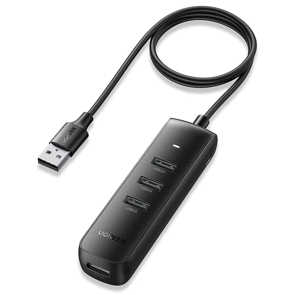 UGREEN 20488 1.5m Multi-port USB Hub Adapter USB 3.0 Data Transfer Converter for iMac/Surface Pro/XPS/PS4/PS5/Xbox One/Flash Drive/HDD/SSD - 1