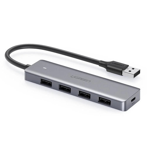 UGREEN 50985 USB Hub Adapter USB 3.0 to 4 Ports USB 3.0 + Micro USB Charging Port Multi-function USB Converter for MacBook Surface Pro Computer Accessories - 1