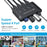 U2-040 USB 2.0 Switch Selector 4 USB Port Sharing 4 Devices for Keyboard Mouse Scanner Printer - 3