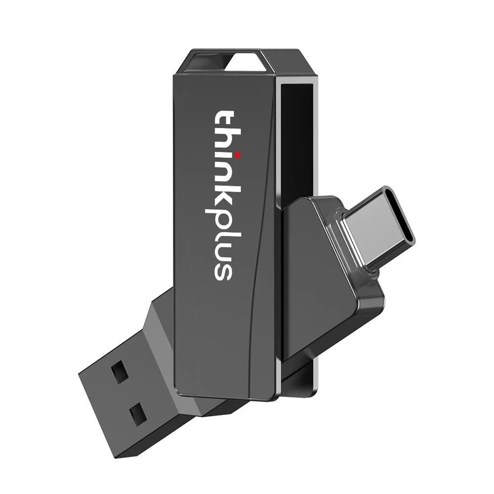 LENOVO Thinkplus MU252 256GB for iPhone 15 Series USB / Type-C Rotating Memory Stick USB-C 3.1 Flash Drive - 1