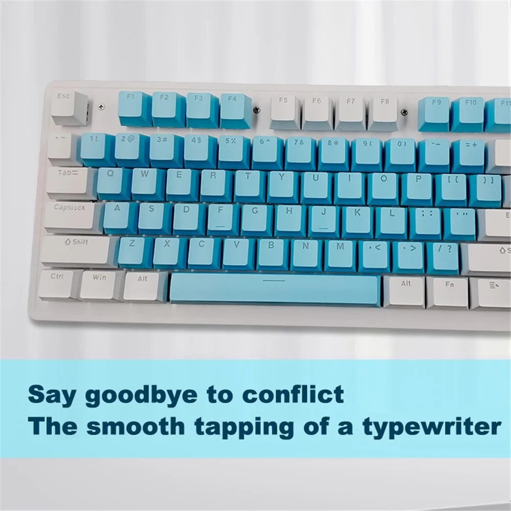 BIOJEE B104 Mechanical Keyboard 104 Keys Gaming Keyboard Brown Switch Wired Keyboard with Colorful Backlit for E-Sports - 4