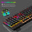 BAJEAL Wired 104 Keys Spanish Keyboard Backlit Computer Laptop Gaming Blue Switch Mechanical Keyboard - Black - 6