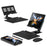 For Samsung Galaxy Z Fold5 5G / Z Fold4 5G / Fold3 5G / Fold2 5G / Fold 5G Keyboard Magnetic Folding Stand with Mouse Stylus Pen - Black - 1