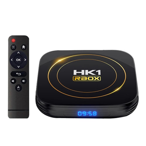 HK1 RBOX-H8S 4K Ultra HD Mini Smart TV Box 4GB+64GB Dual-band WiFi Android 12.0 TV Box - AU Plug - 1