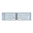 BT18 Magnetic Folding Wireless Keyboard for Cell Phones Tablets Computers Universal Bluetooth-compatible Keyboard - Grey - 1