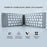 BT18 Magnetic Folding Wireless Keyboard for Cell Phones Tablets Computers Universal Bluetooth-compatible Keyboard - Grey - 3