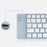 BT18 Magnetic Folding Wireless Keyboard for Cell Phones Tablets Computers Universal Bluetooth-compatible Keyboard - Grey - 6