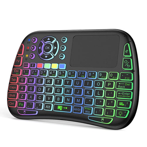 M9 RC Mouse Keyboard Combo with IR Learning Function Mini Wireless Keyboard Support Touchpad Voice - 1