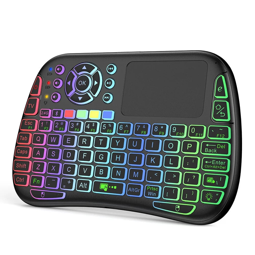 M9 RC Mouse Keyboard Combo with IR Learning Function Mini Wireless Keyboard Support Touchpad Voice - 1
