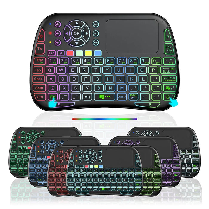 M9 RC Mouse Keyboard Combo with IR Learning Function Mini Wireless Keyboard Support Touchpad Voice - 3