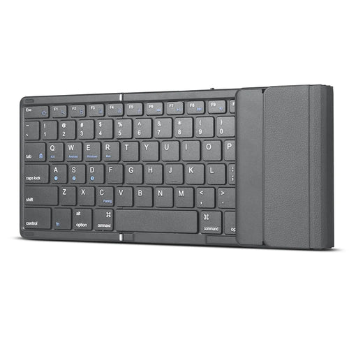 B099 Rechargeable Folding Silent Keyboard for Cell Phones, Tablets, Computers, and Laptops 3-Mode Wireless Bluetooth-compatible Keyboard - 1