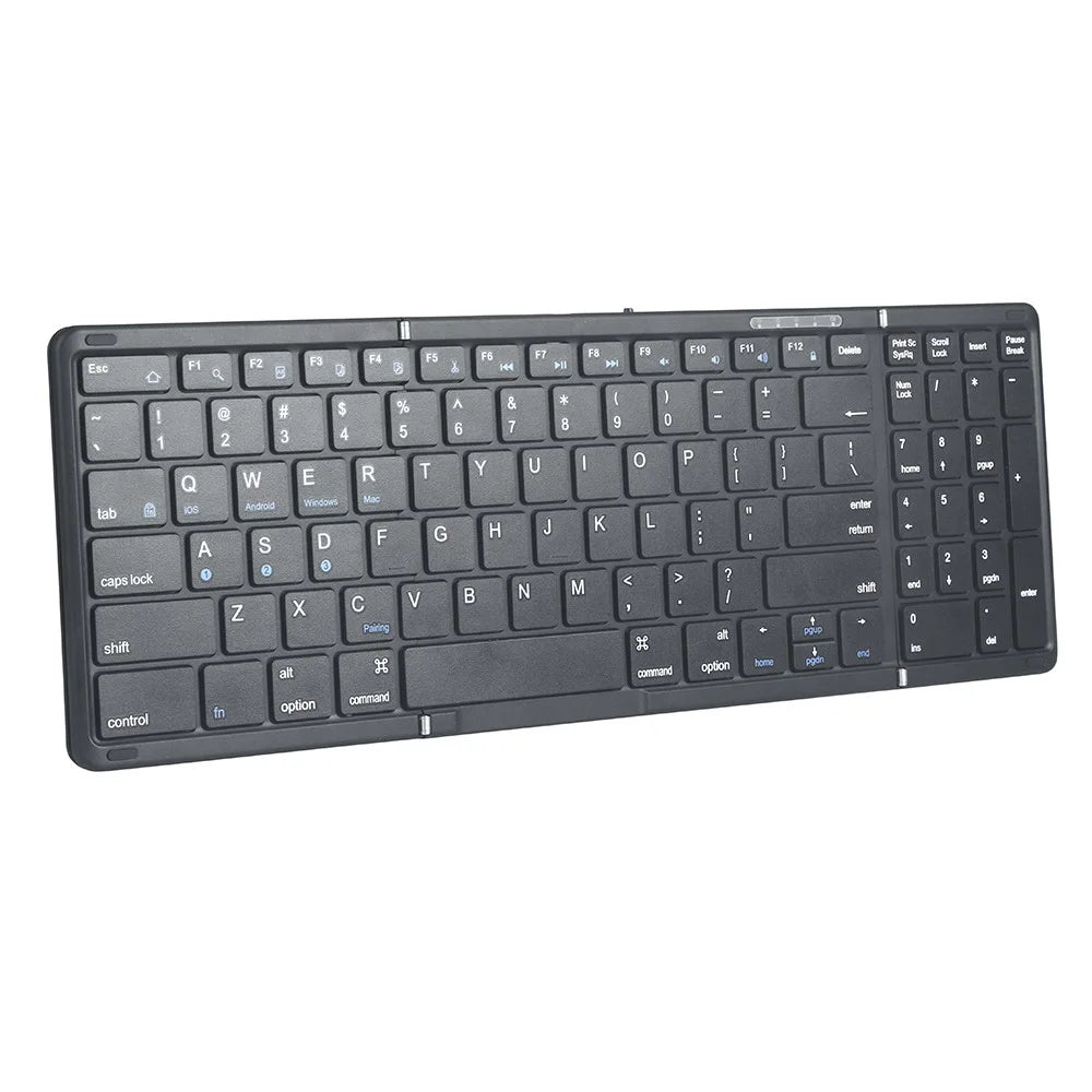 B099 Rechargeable Folding Silent Keyboard for Cell Phones, Tablets, Computers, and Laptops 3-Mode Wireless Bluetooth-compatible Keyboard - 2