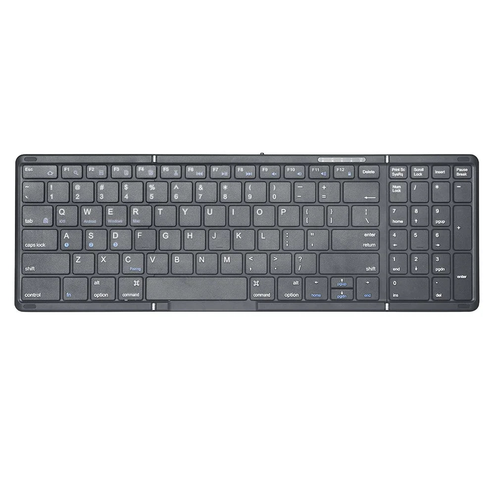 B099 Rechargeable Folding Silent Keyboard for Cell Phones, Tablets, Computers, and Laptops 3-Mode Wireless Bluetooth-compatible Keyboard - 5